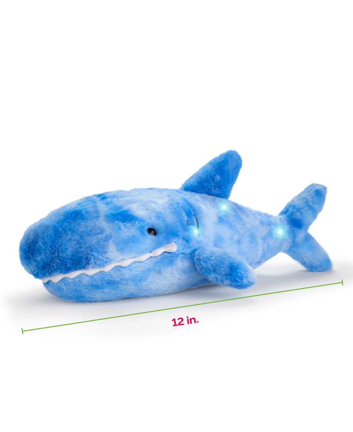 Geoffrey's Toy Box Led Light-up Plush Shark In No Color