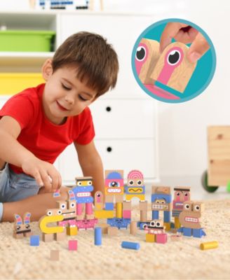 Make A Monster 100-Piece Solid Wood Block Set, Created for Macy's