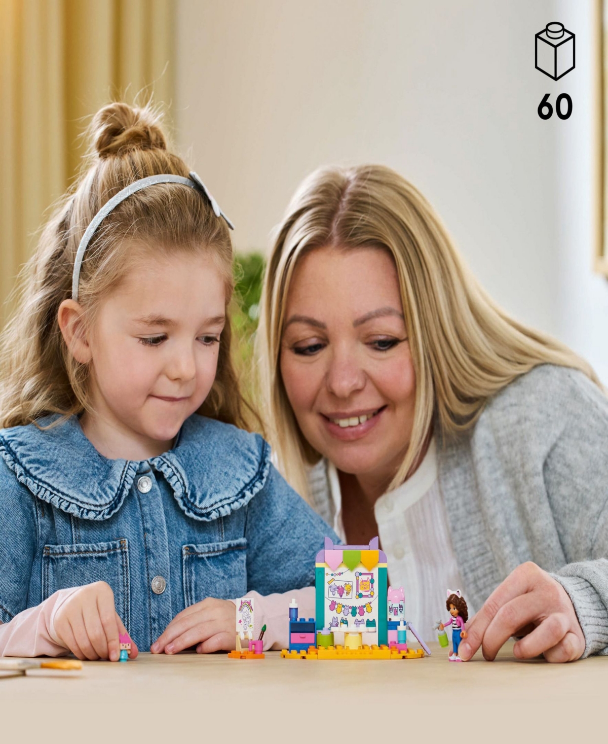 LEGO GABBY'S DOLLHOUSE CRAFTING WITH BABY BOX TOY 10795 BUILDING SET, 60 PIECES 