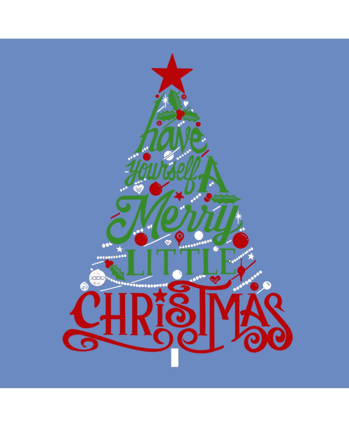 La Pop Art Boys Have Yourself a Merry Christmas Word Art T-Shirt