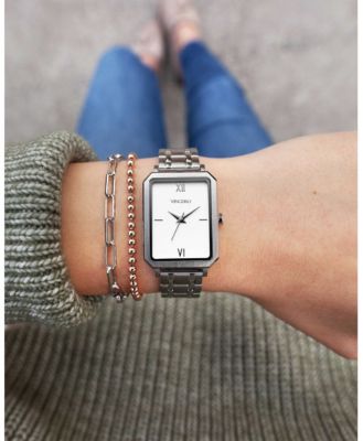 Beaded Bracelet in Polished Rose Gold with Adjustable Clasp