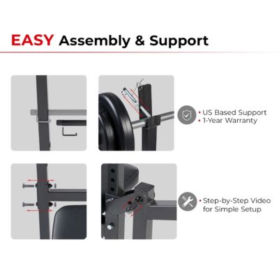 Adjustable Standard Incline Weight Bench with Leg Developer and Preacher Curl Attachment, Up to 630LBs Support