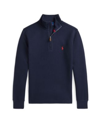 Polo Ralph Lauren Estate-Rib Quarter Zip Pullover Long Sleeve Men’s Large top Blue