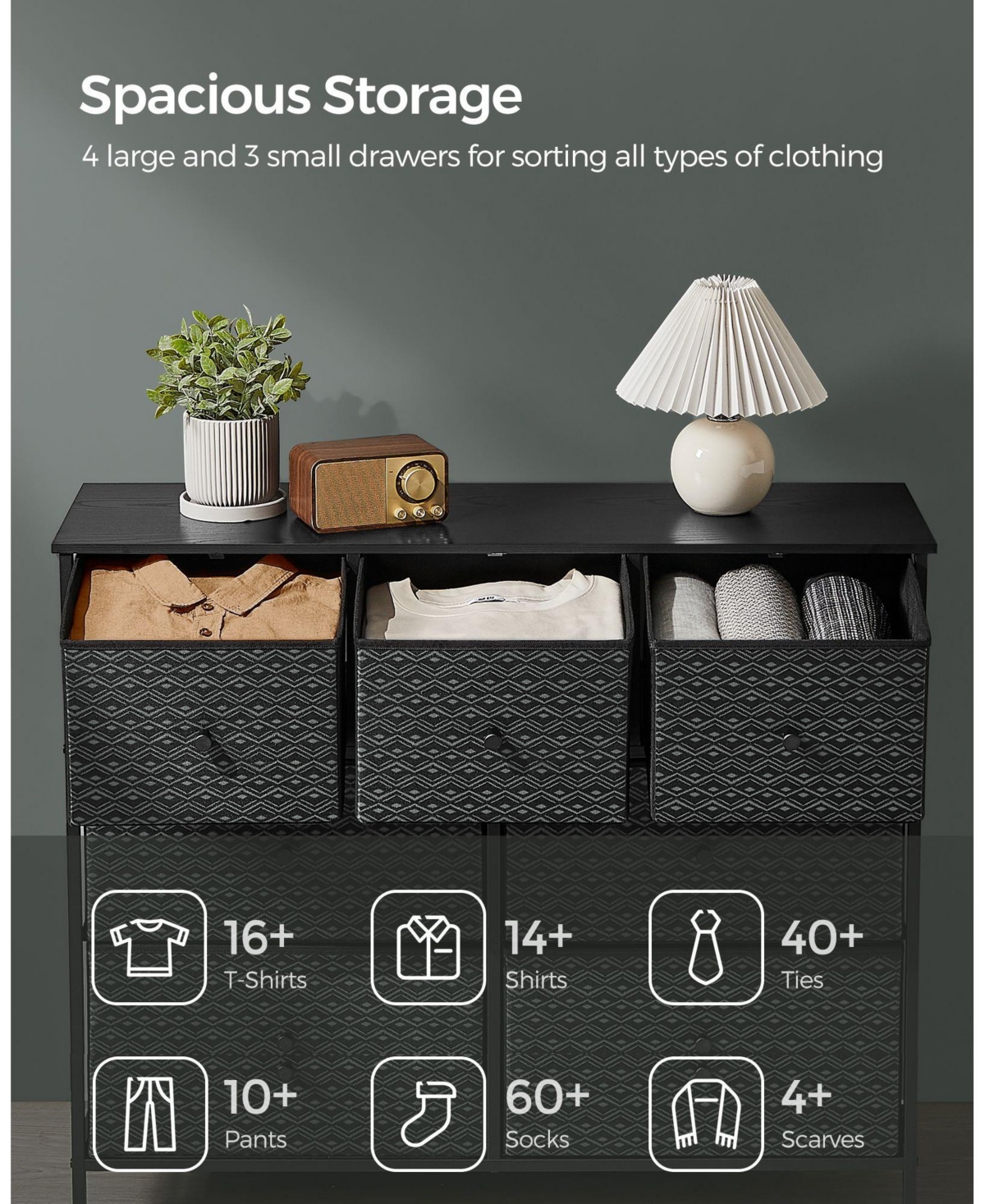 Slickblue Fabric Dresser – Stylish and Versatile Storage Solution for Any Room