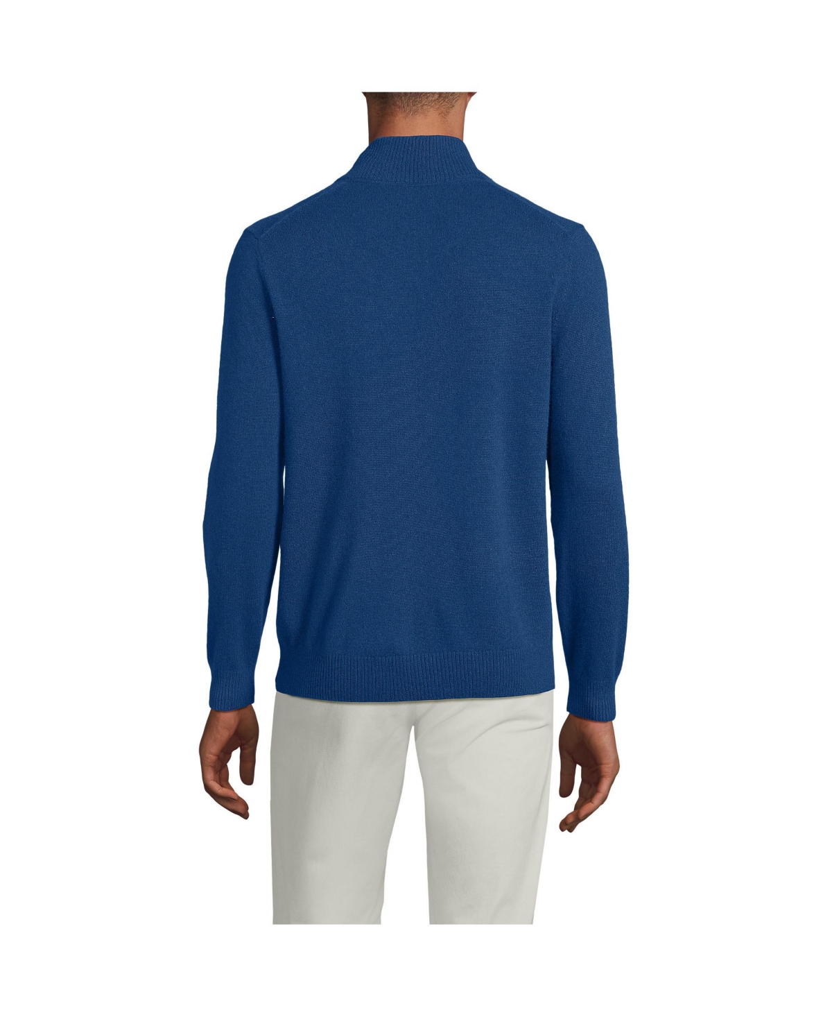 Lands' End Men's Fine Gauge Quarter Zip
