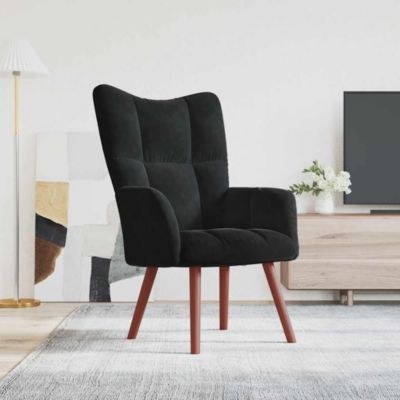 Relaxing Chair Black Velvet