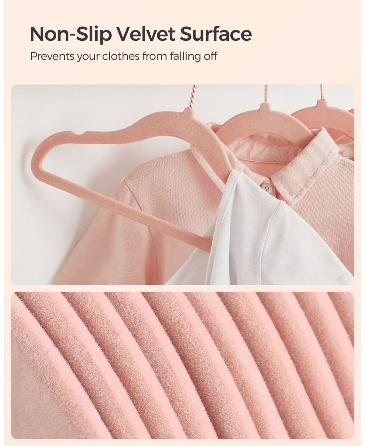 Slickblue Hangers for Closet with Hooks, Premium Velvet Hangers, Non-Slip Hangers, Pieces