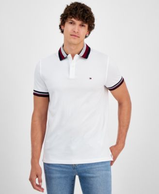 Tommy Hilfiger - Men's Two-Tone Shadow Collar Polo Shirt