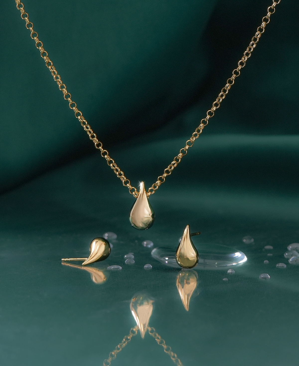 Audrey By Aurate Puff Teardrop Stud Earrings In Gold Vermeil, Created For Macy's In Gold Vermeil