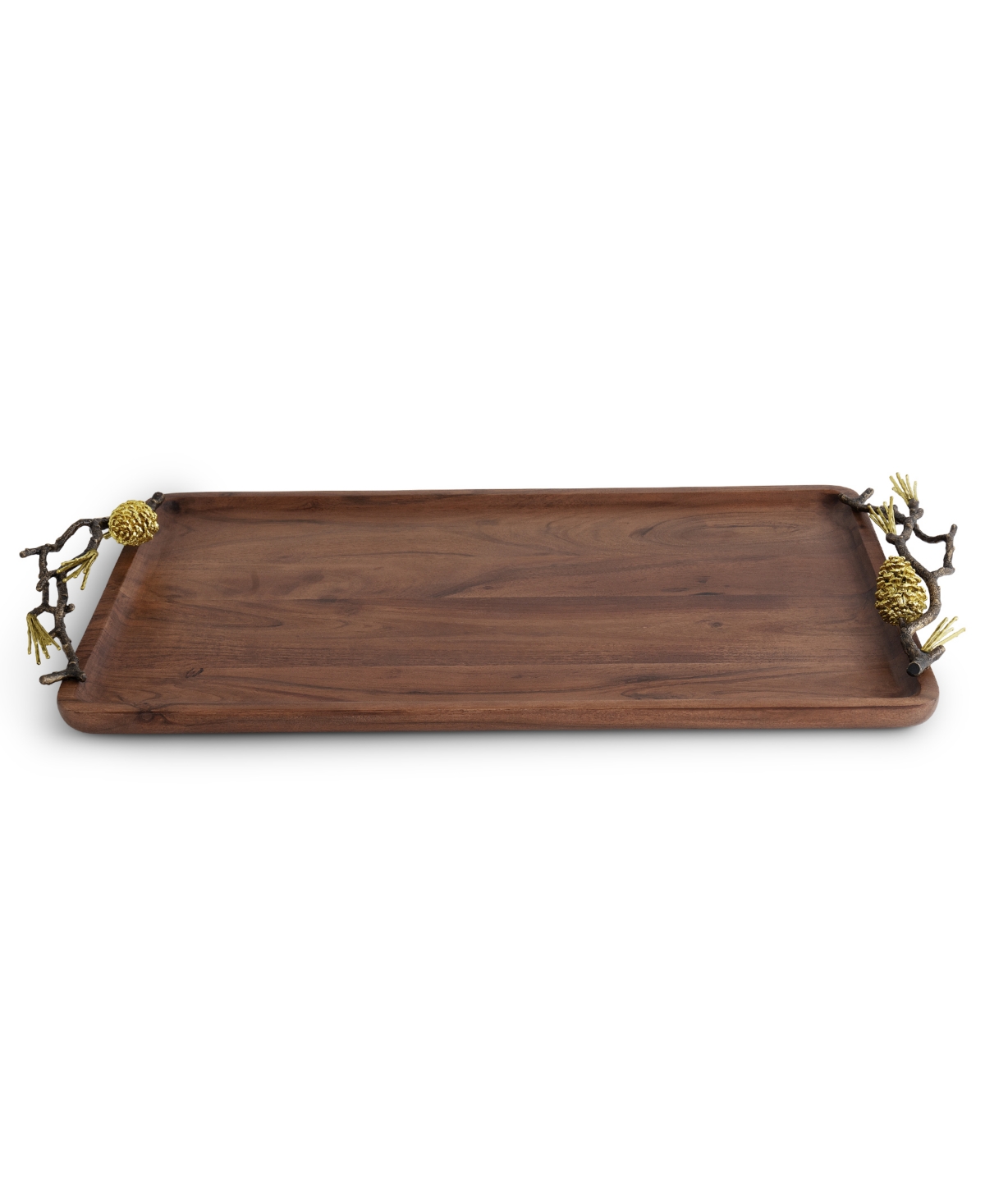 Michael Aram Pine Cone Medium Wood Tray In No Color