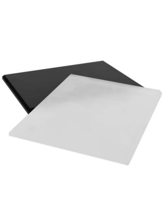 Modern Solid Crystal Tray, 14'' x 10''