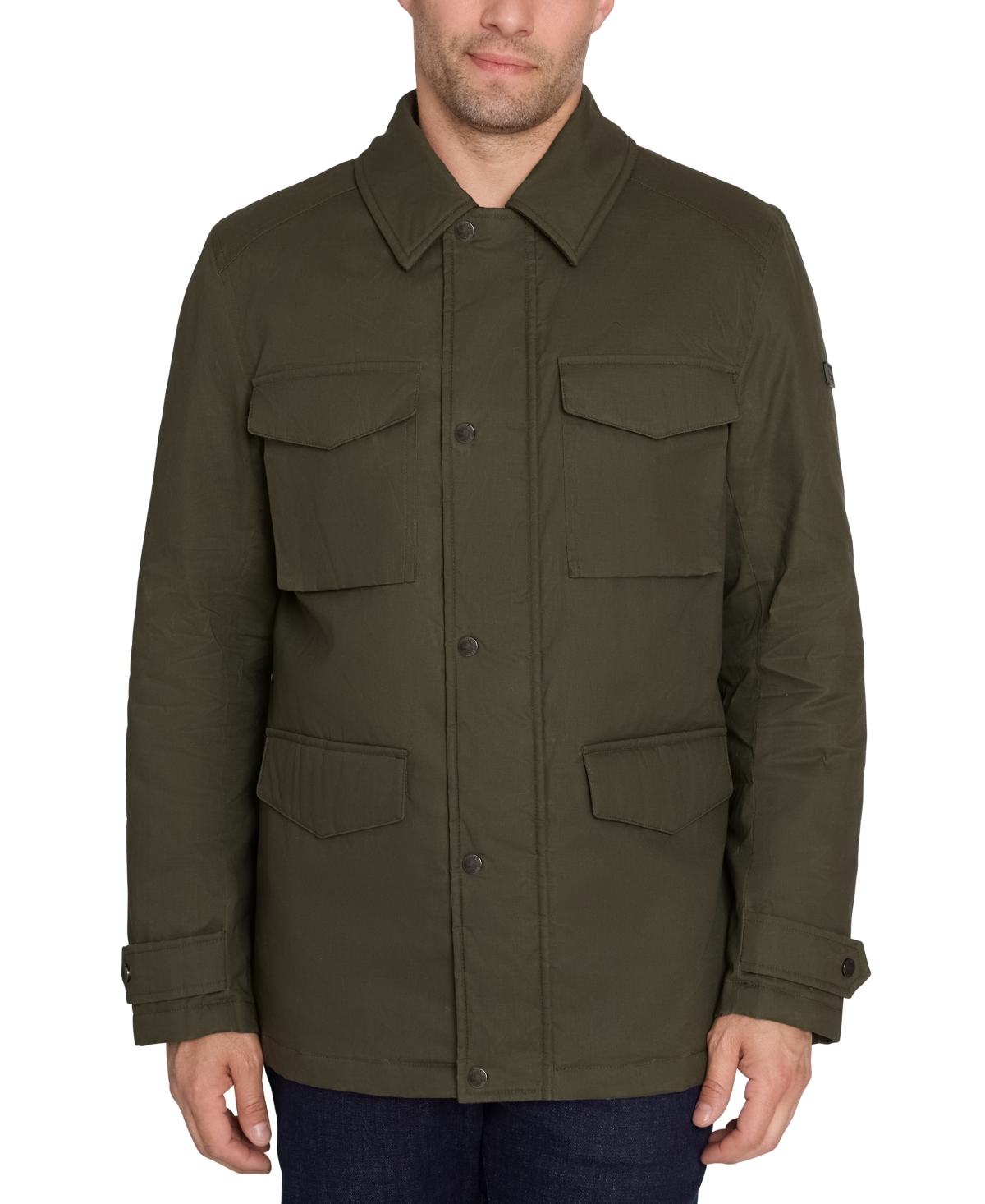 SAM EDELMAN MEN'S WAXED COTTON JACKET 