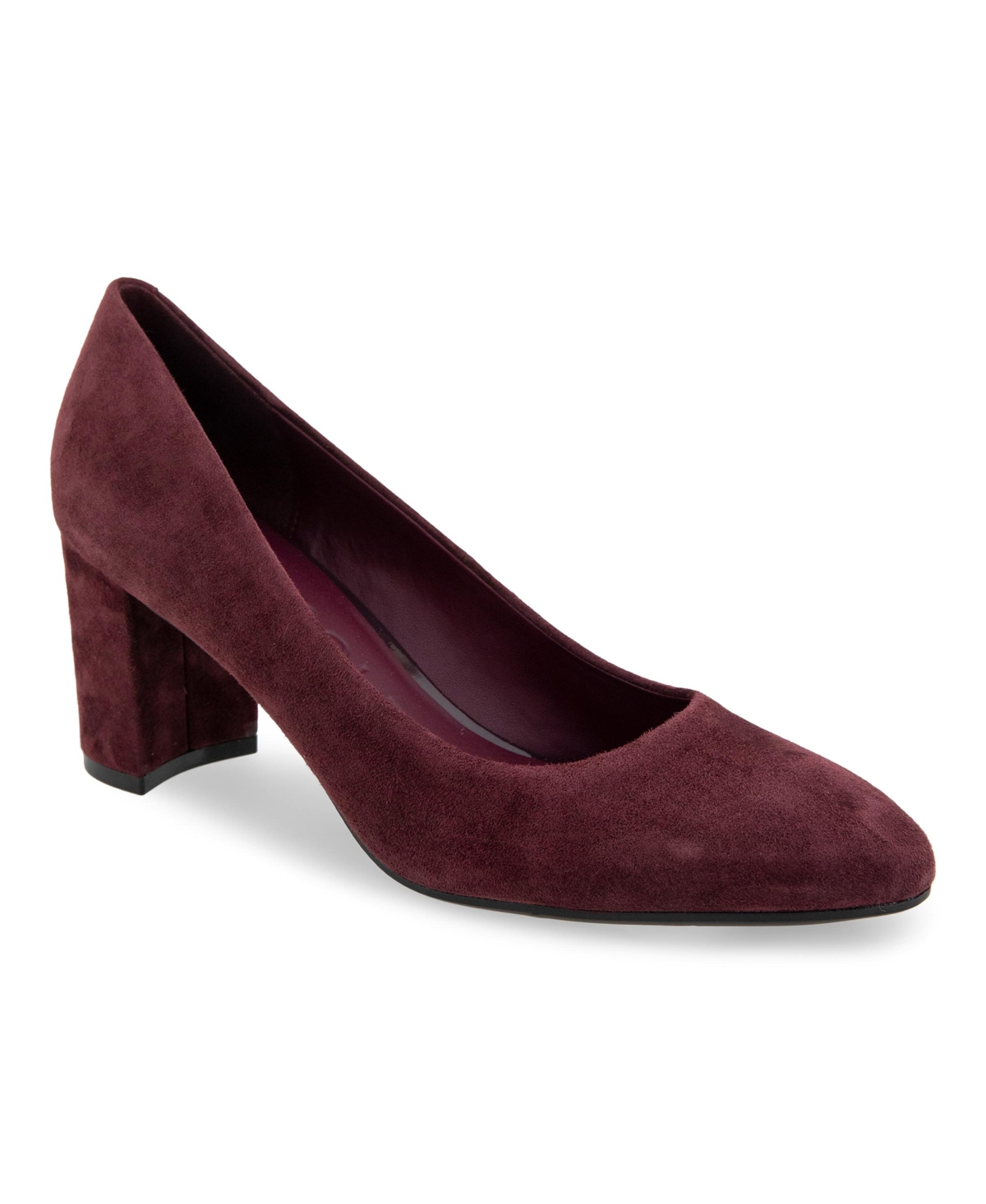 AEROSOLES WOMEN'S BETSY BLOCK HEEL PUMPS 