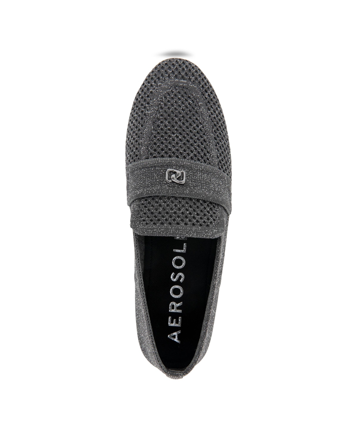 AEROSOLES WOMEN'S NANTI KNIT SMOKING SLIPPER FLATS 