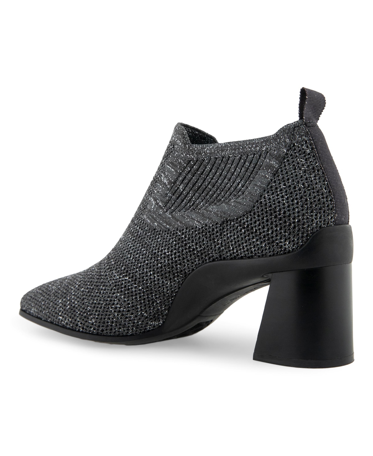Shop Aerosoles Women's Canvas Knit Fabric Booties In Gunmetal Knit Fabric