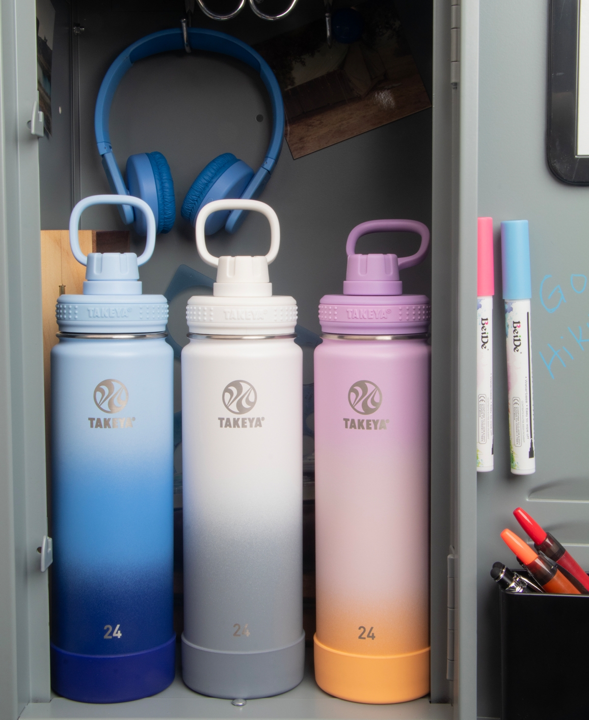 Takeya Actives Spout 24-oz. Stainless Steel Insulated Bottle In Pacific Blue