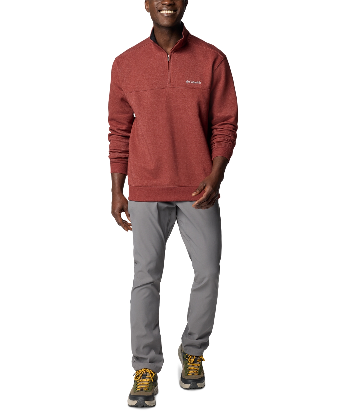 COLUMBIA MEN'S HART MOUNTAIN II QUARTER-ZIP FLEECE SWEATSHIRT 