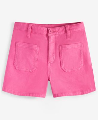 Little & Big Girls Twill Patch-Pocket Shorts, Exclusively at Macy's 