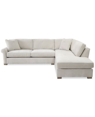 Marlyann 2-Pc. Fabric Roll Arm Sectional Sofa, Exclusively at Macy's