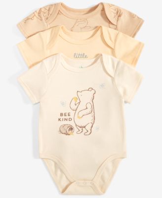 Disney - Baby Winnie-the-Pooh Bodysuits, 3 Pack