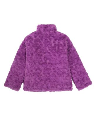 Girls Reversible Sherpa Fleece Puffer Jacket