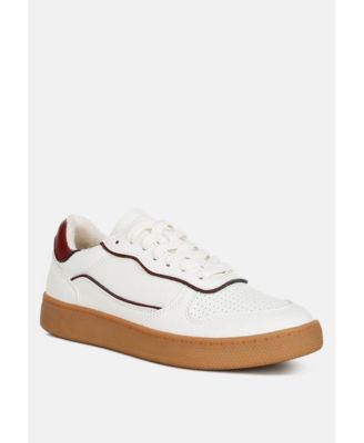 Womens Kyniska Faux Leather Everyday Sneakers