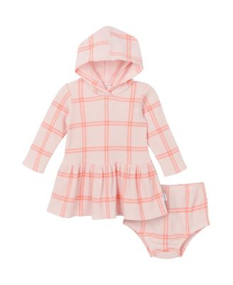 Baby Girls Baby Long Sleeve Dress and Diaper Cover Set, 2 Piece