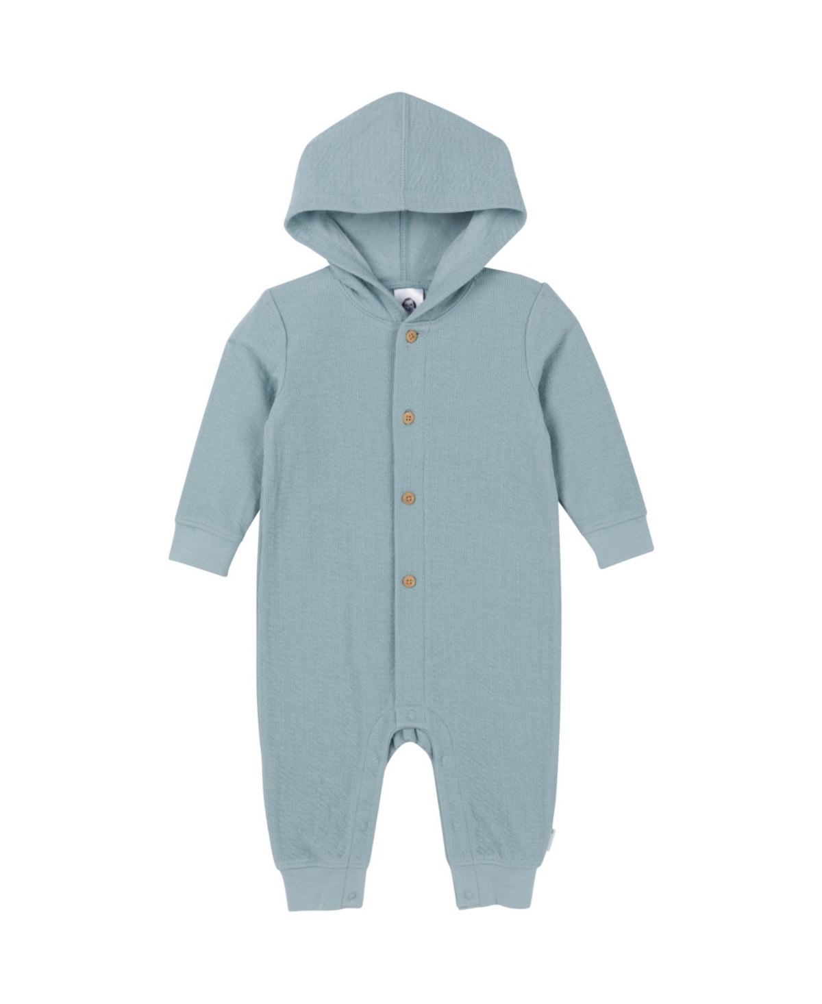 Gerber Baby Boys Hooded Long Sleeve Romper
