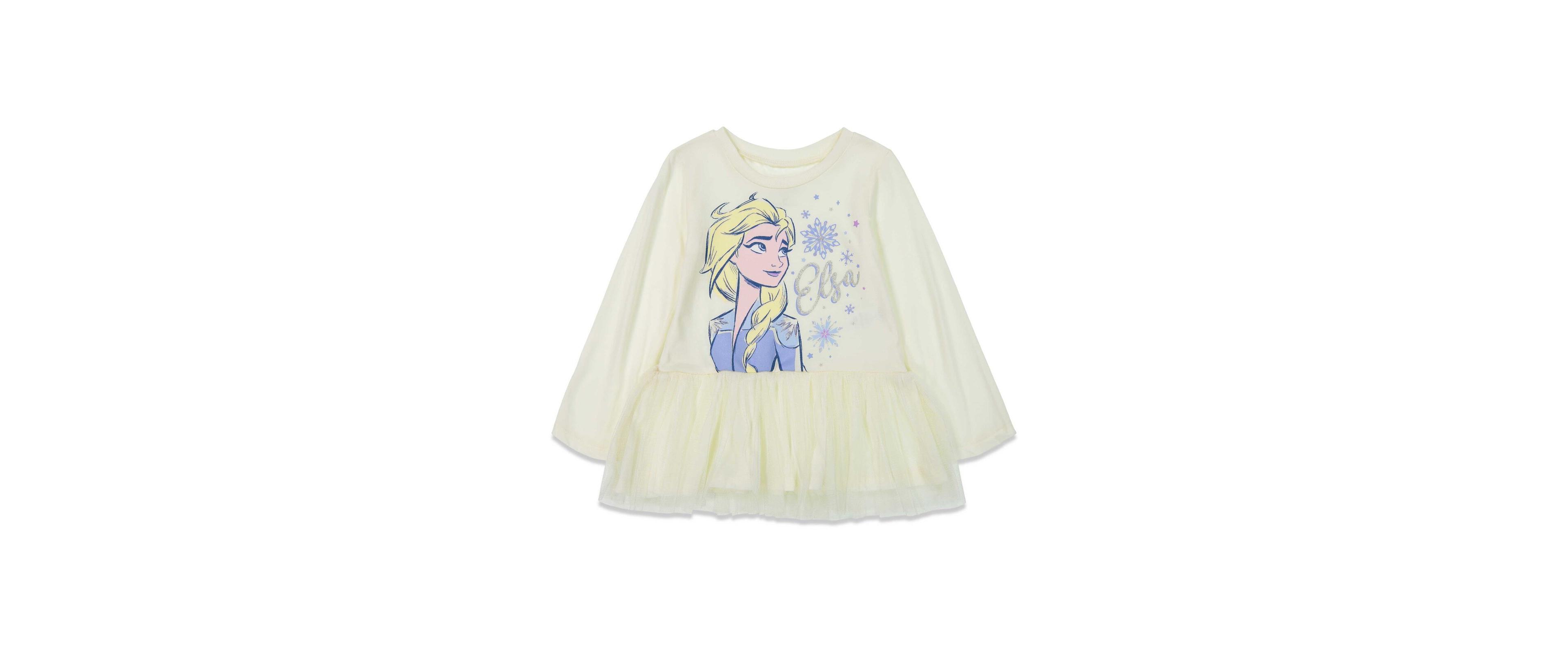 Frozen Girls Peplum T-Shirt and Leggings Outfit Set