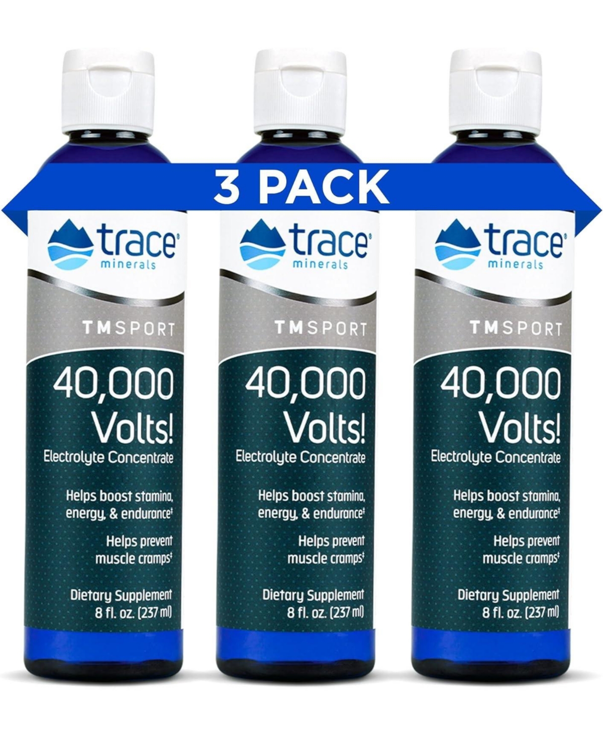 Trace Minerals 40,000 Volts - Concentrate Supplement Drops for Electrolyte Support