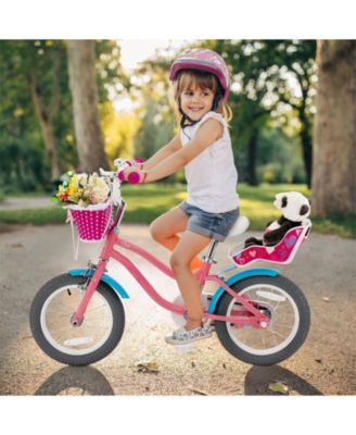 Kids Bicycle with Training Wheels and Basket for Boys and Girls Age 3-9 Years