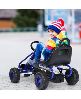 4 Wheel Pedal Powered Ride On Car with Adjustable Seat