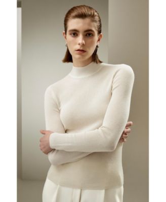 Women's Essential Cashmere Blend Sweater Top