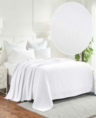 Chevron All-Season Cotton Blanket, Full/Queen