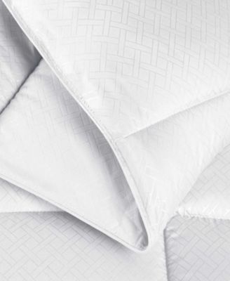 Superior Monochrome Basketweave Plush Microfiber Down Alternative Comforter, King