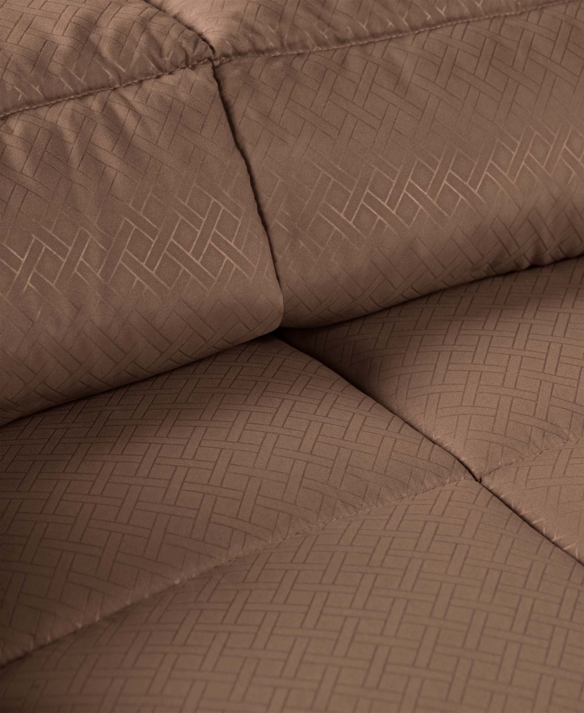 Superior Monochrome Basketweave Plush Microfiber Down Alternative Comforter, Twin Xl In Taupe