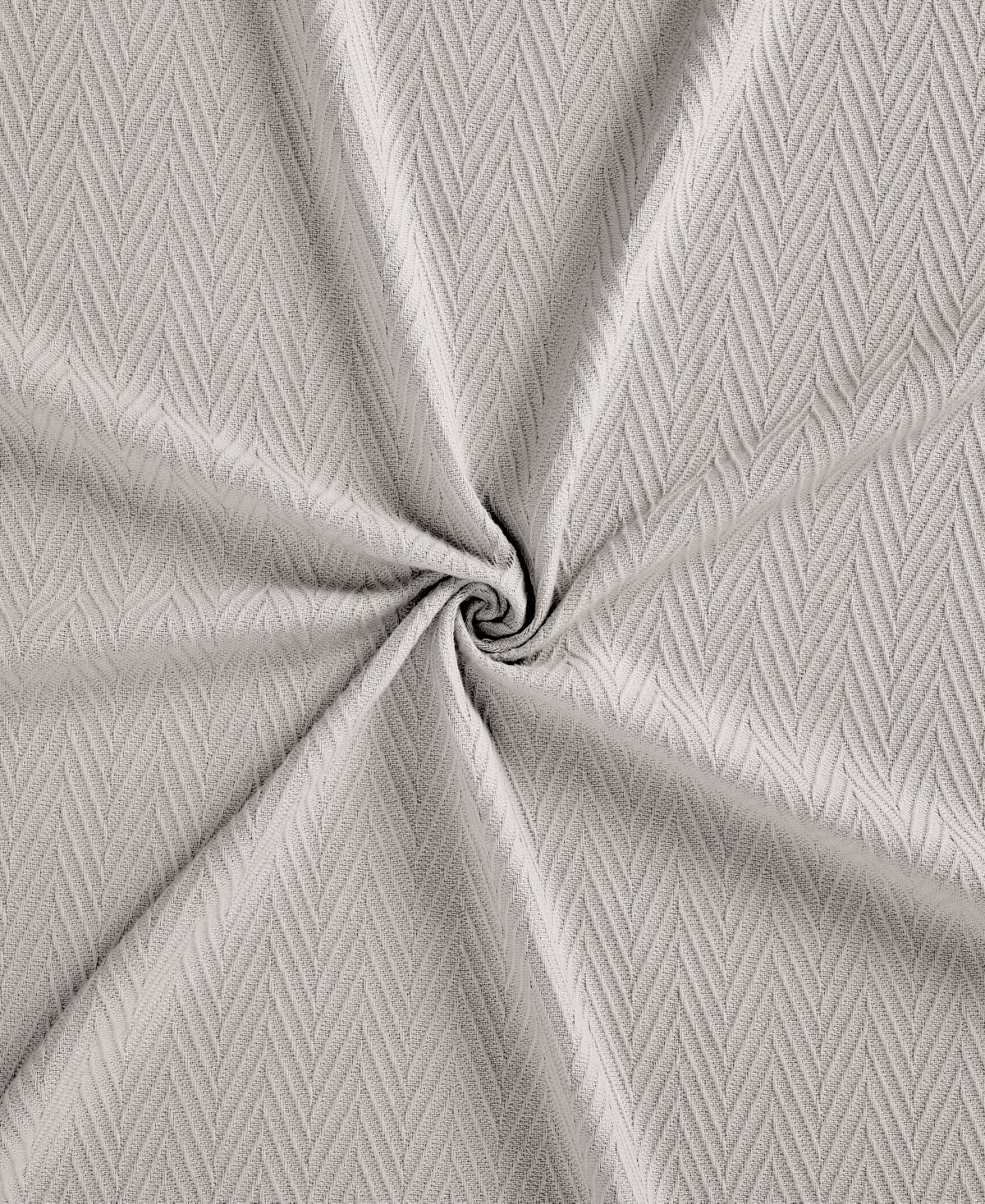 Superior Chevron All-season Cotton Throw, 50" X 60" In Silver