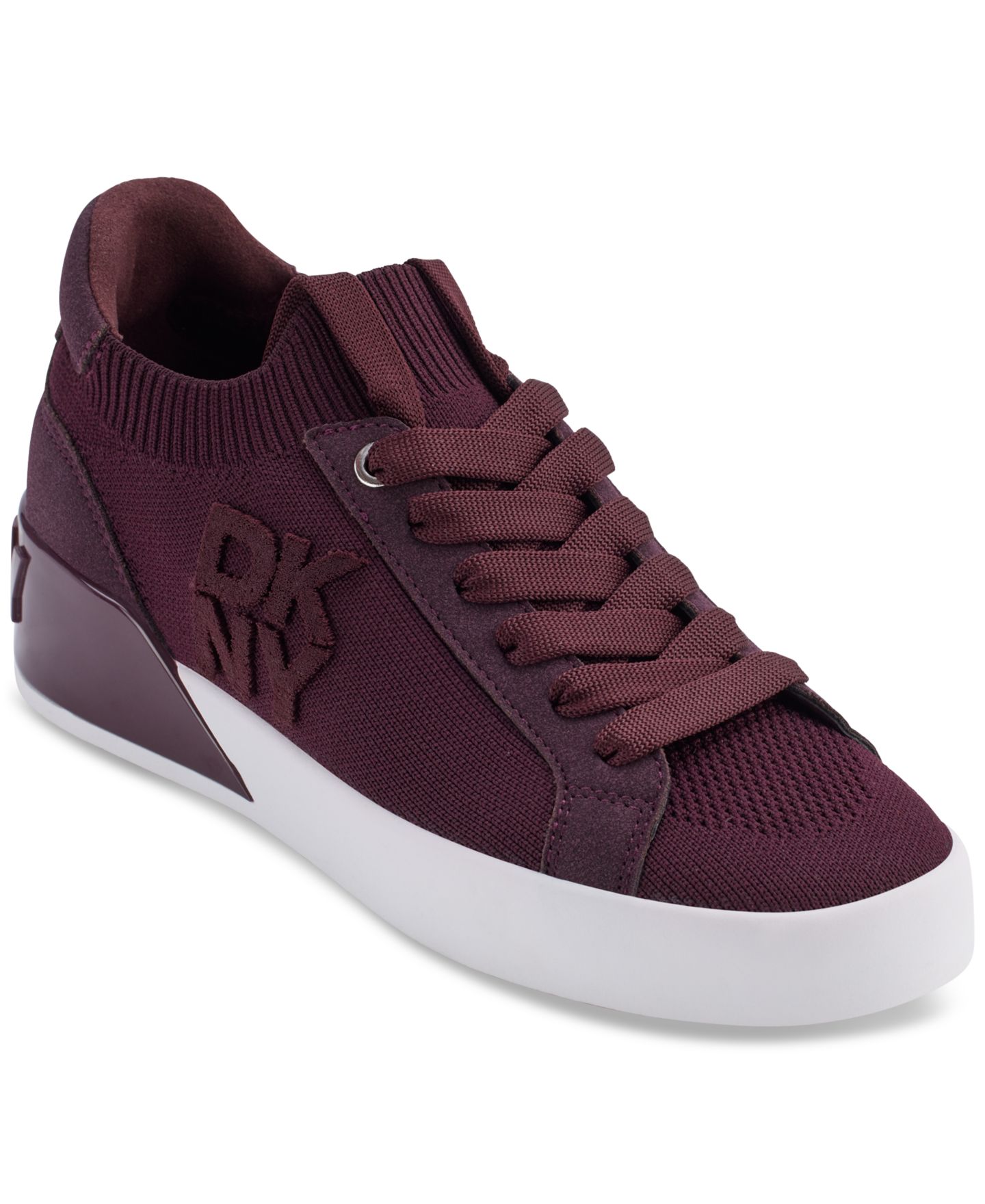 Женские кроссовки DKNY Mallory Lace-Up, цвет: Винный — фото 1