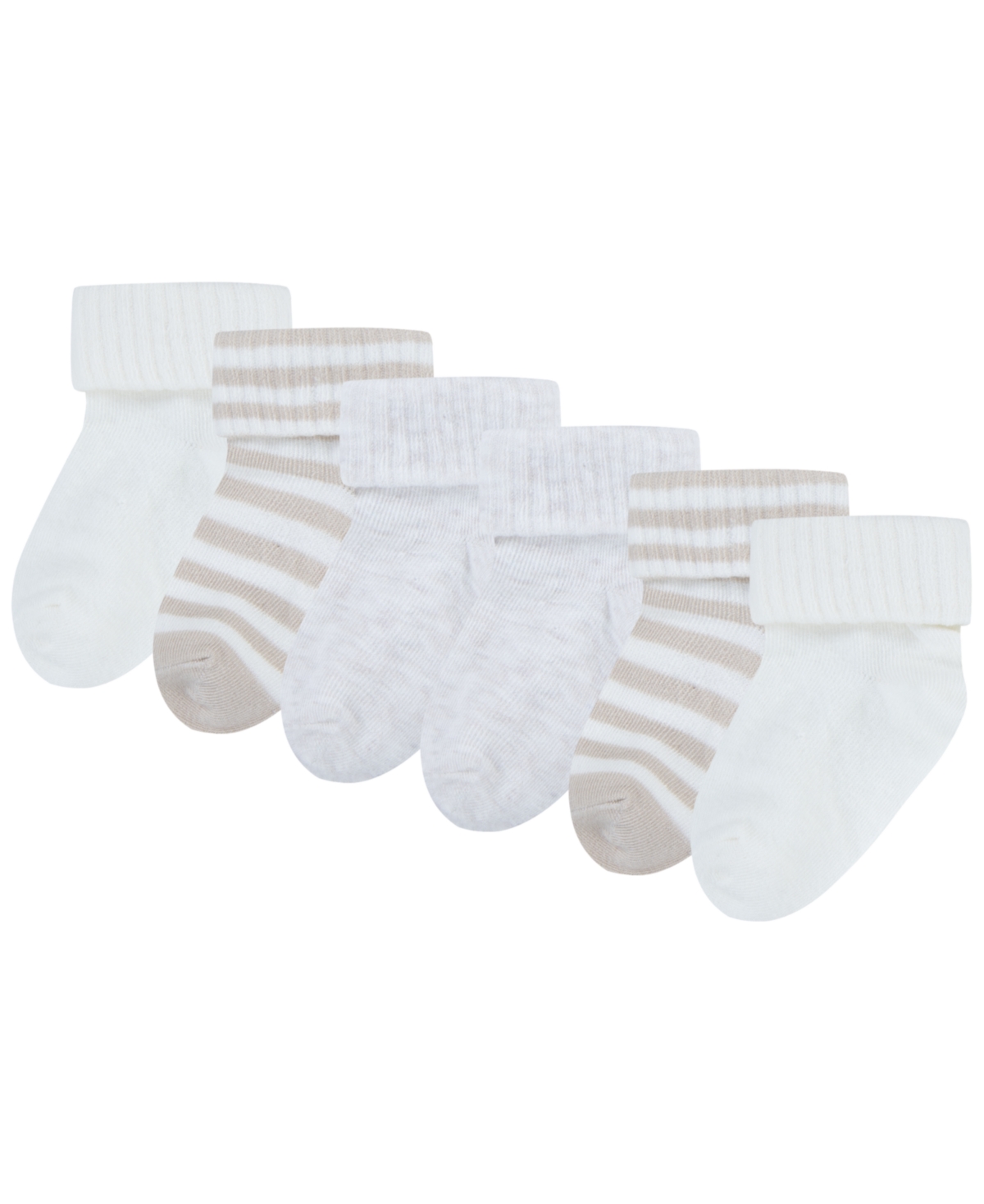 Huggies Baby Foldover Ankle Socks 3-pack In  French Oak
