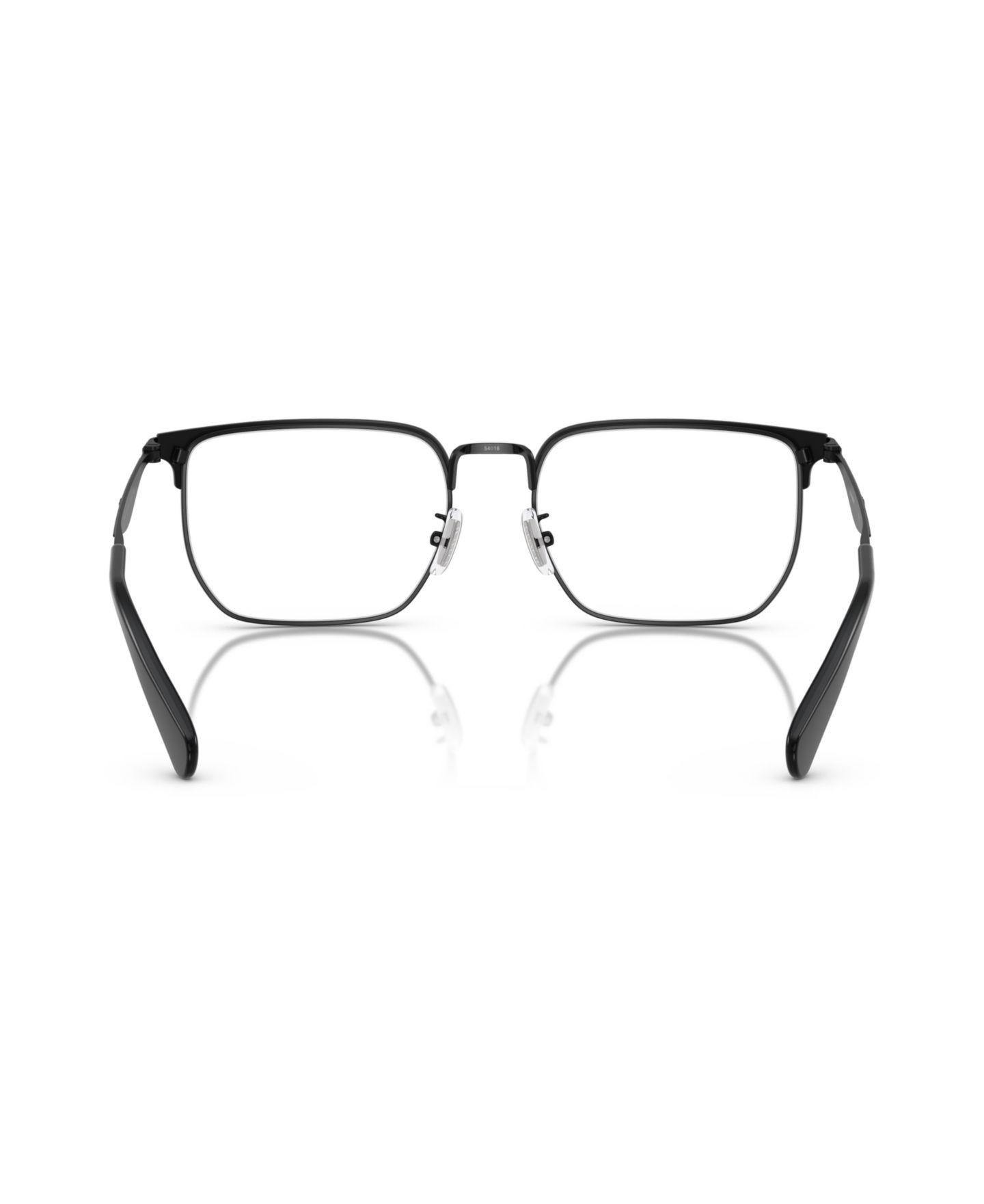 Мужские очки COACH Man Irregular Metal HC5178 Eyeglasses, цвет: Атласный чёрный — фото 4
