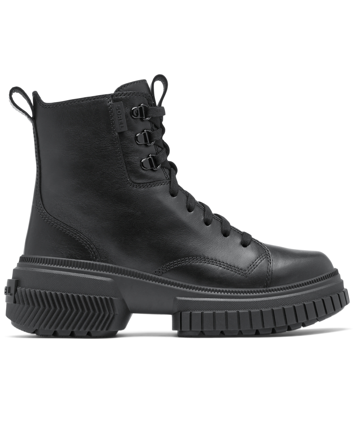 Sorel Onaave Womens Lace-up Man Made Combat & Lace-up Boots In Black,black