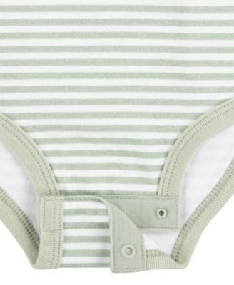 Baby Organic Short Sleeve Bodysuits 3-Pack