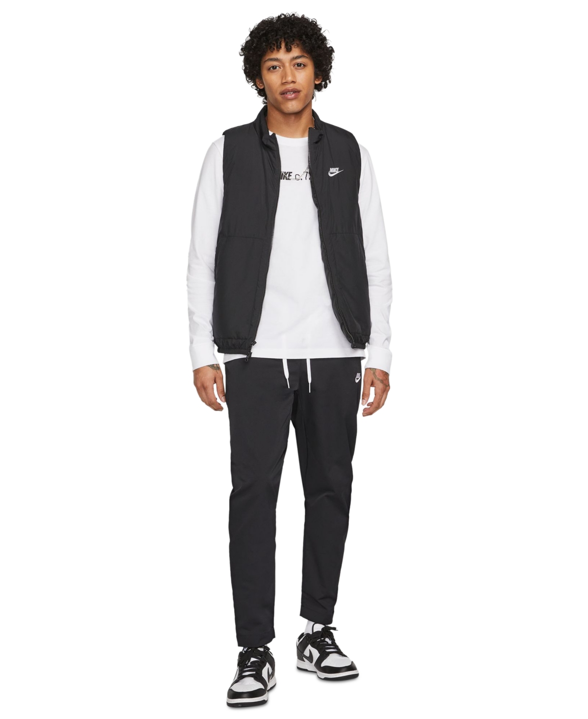 Nike Club Men's Woven Tapered Leg Pants -white