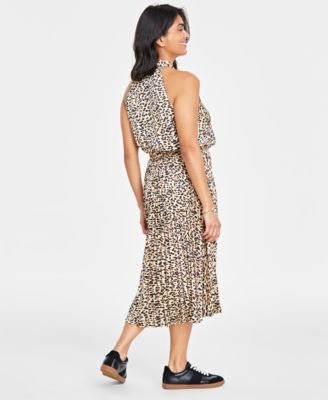 Women's Halter-Neck Midi Dress, Created for Macy's