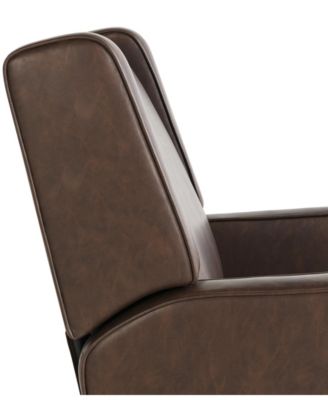 31.8"W Leather Ellicott Swivel Rocker Recliner