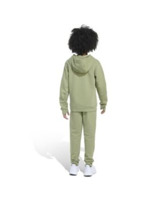 Big Boys Minimal Logo Fleece Pullover, 2-Piece Set