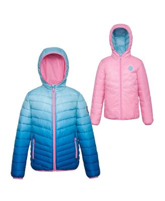 Girls Reversible Lightweight Puffer Jacket