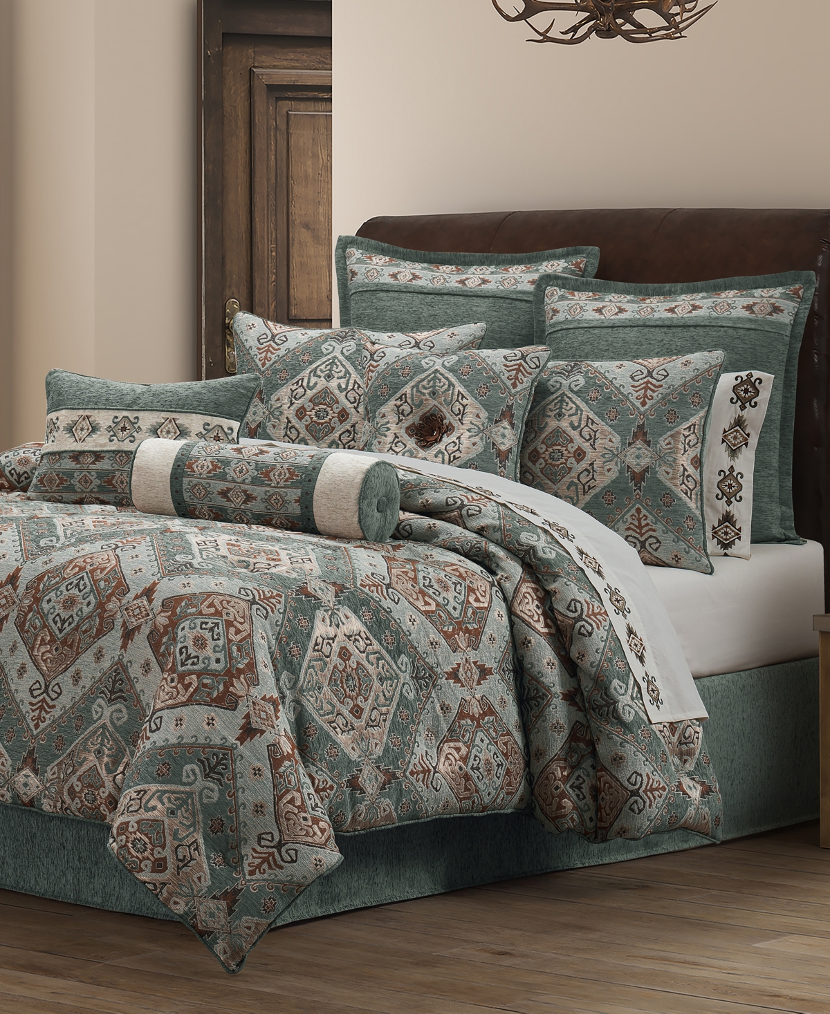 J Queen New York Telluride 4-pc. Comforter Set, King In Turquoise