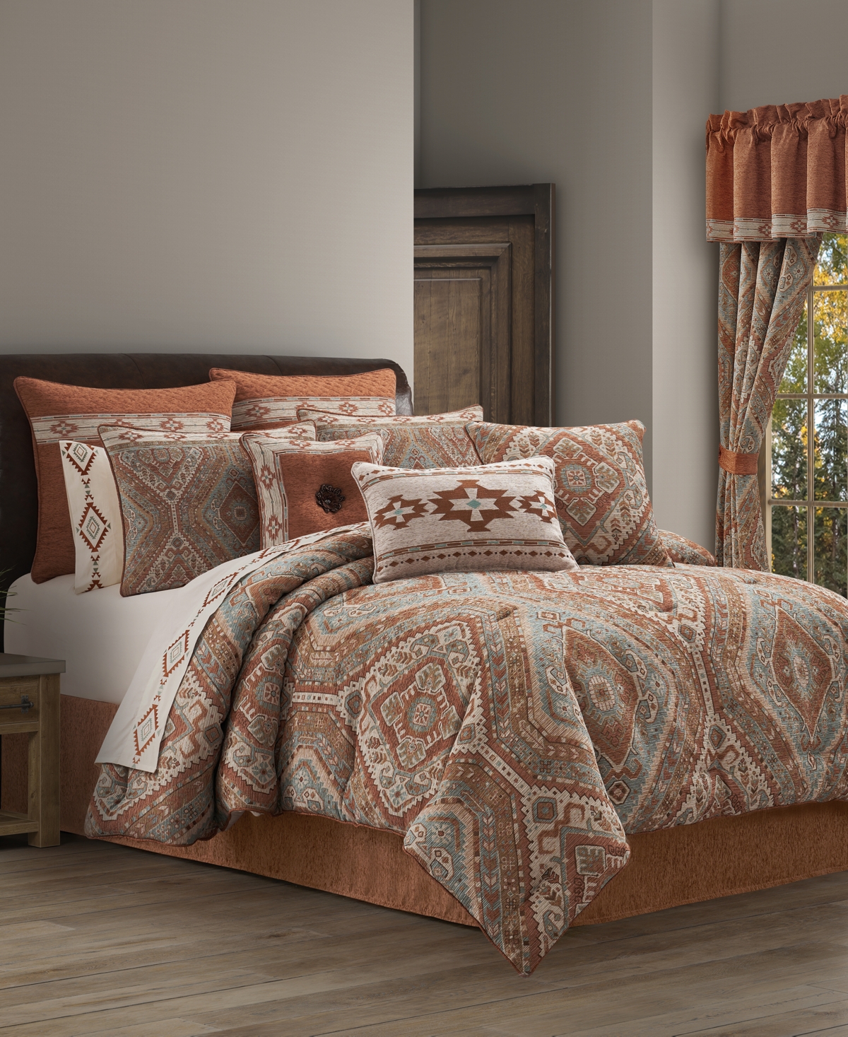 J Queen New York Jackson Lodge 4-pc. Comforter Set, California King In Clay