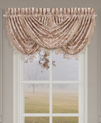 Rosewater Window Waterfall Valance, 33" x 43"